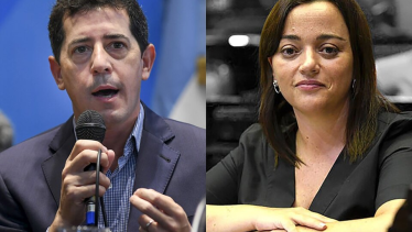 Wado de Pedro y Cecilia Moreau, referentes del gobierno contra el fallo de la Corte Suprema. 