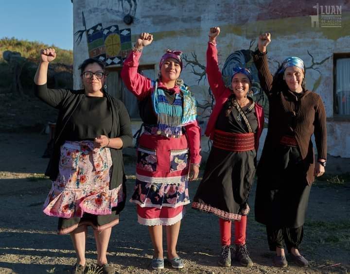 Las cuatro mujeres detenidas desde el 4 de octubre. Foto: gentileza