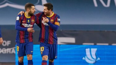Messi y Jordi Alba, una gran sociedad que podría repetirse en Miami.