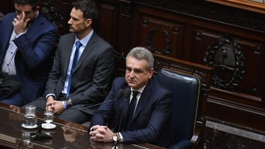 Agustín Rossi presentó hoy su segundo informe de gestión en Diputados. Foto Télam.
