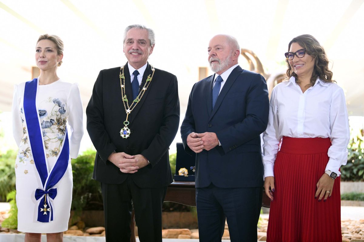 El presidente Alberto Fernández celebró junto a Lula da Silva los 200 años de relaciones bilaterales. Foto Télam