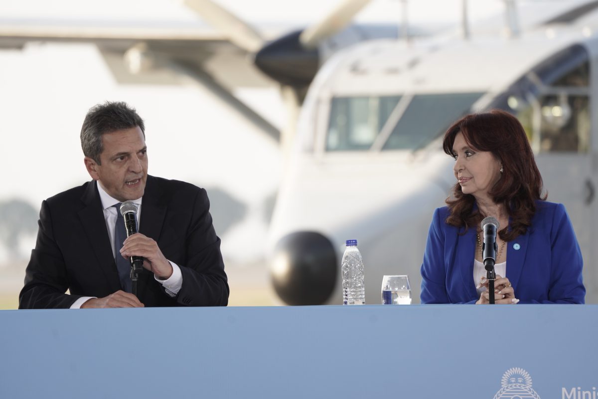 Sergio Massa y Cristina Fernández de Kirchner compartieron hoy su primer acto de campaña.