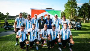 El Footgolf Senior tiene un campeón mundial y es de Roca: fue recibido por una caravana