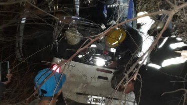 El accidente ocurrió alrededor de las 23.30 en la zona del Arroyón. Foto: Gentileza.
