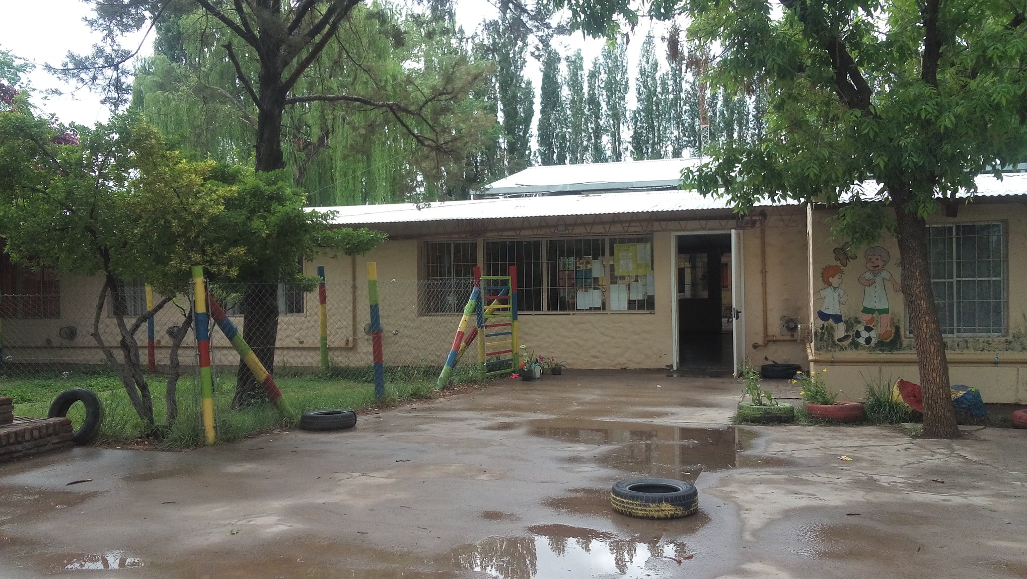 La escuela primaria rural 40 y el ESRN 14 están sin clases. Foto: gentileza.  