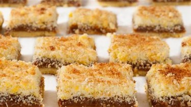 Bocadito de coco y dulce de leche
