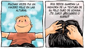 «Viajero feliz en las alturas»: la tira de Chelo Candia en el Voy