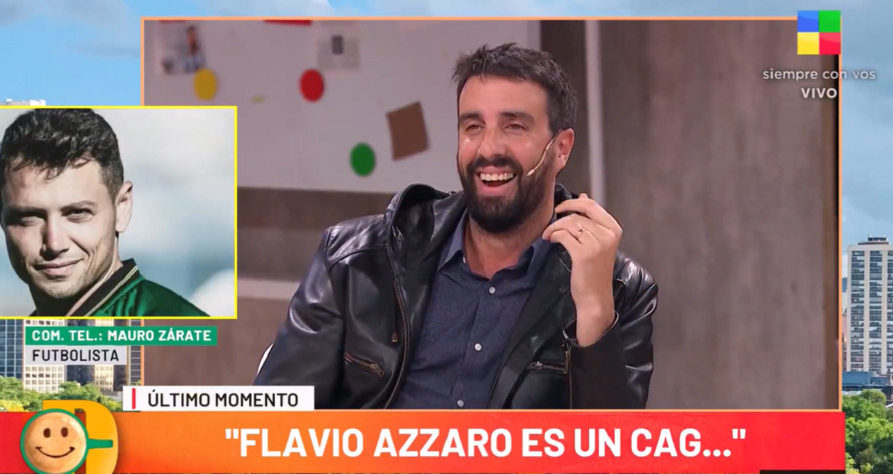 Tenso cruce entre Mauro Zárate y Flavio Azzaro en TV. 