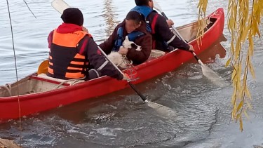 Los bomberos debieron trasladas dos unidades móviles y una canoa. Foto: Gentileza. 