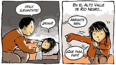 «La primera nieve», un capítulo de invierno de la tira de Chelo Candia en el Voy