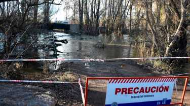 El temporal azotó al norte neuquino y provocó la crecida del río Neuquén. (Foto: Mati Subat)