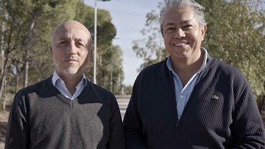 Rolando Figueroa junto a Rubén "Ojito" García (Foto: gentileza)