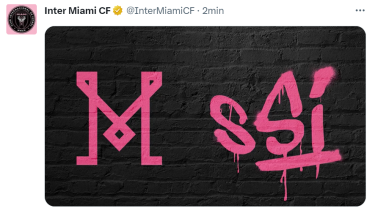 El Inter de Miami le dio la bienvenida a Messi en sus redes sociales. 