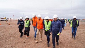Gasoducto Néstor Kirchner: Royon y Monteiro recorrieron la base en Neuquén