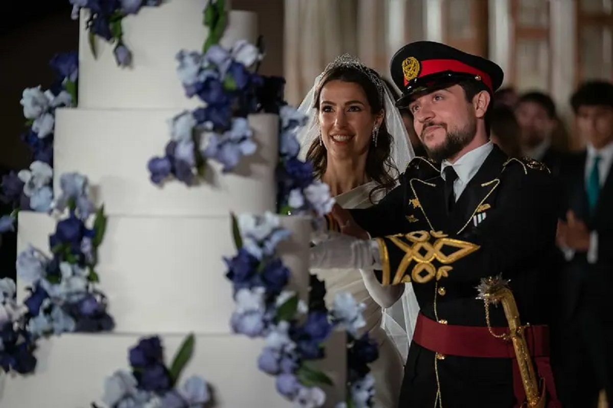 Hussein de Jordania y Rajwa Alseif se casaron el último fin de semana en Jordania, ante unos 140 invitados.-