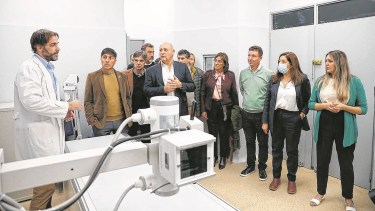 Las autoridades habilitaron el área de imágenes y un tomógrafo en el hospital de Choele Choel. Foto: gentileza.