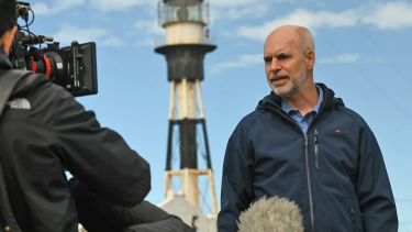 Horacio Rodríguez Larreta, precandidato presidencial de Juntos por el Cambio, chicaneó a Patricia Bullrich en un spot de campaña. Foto Archivo.