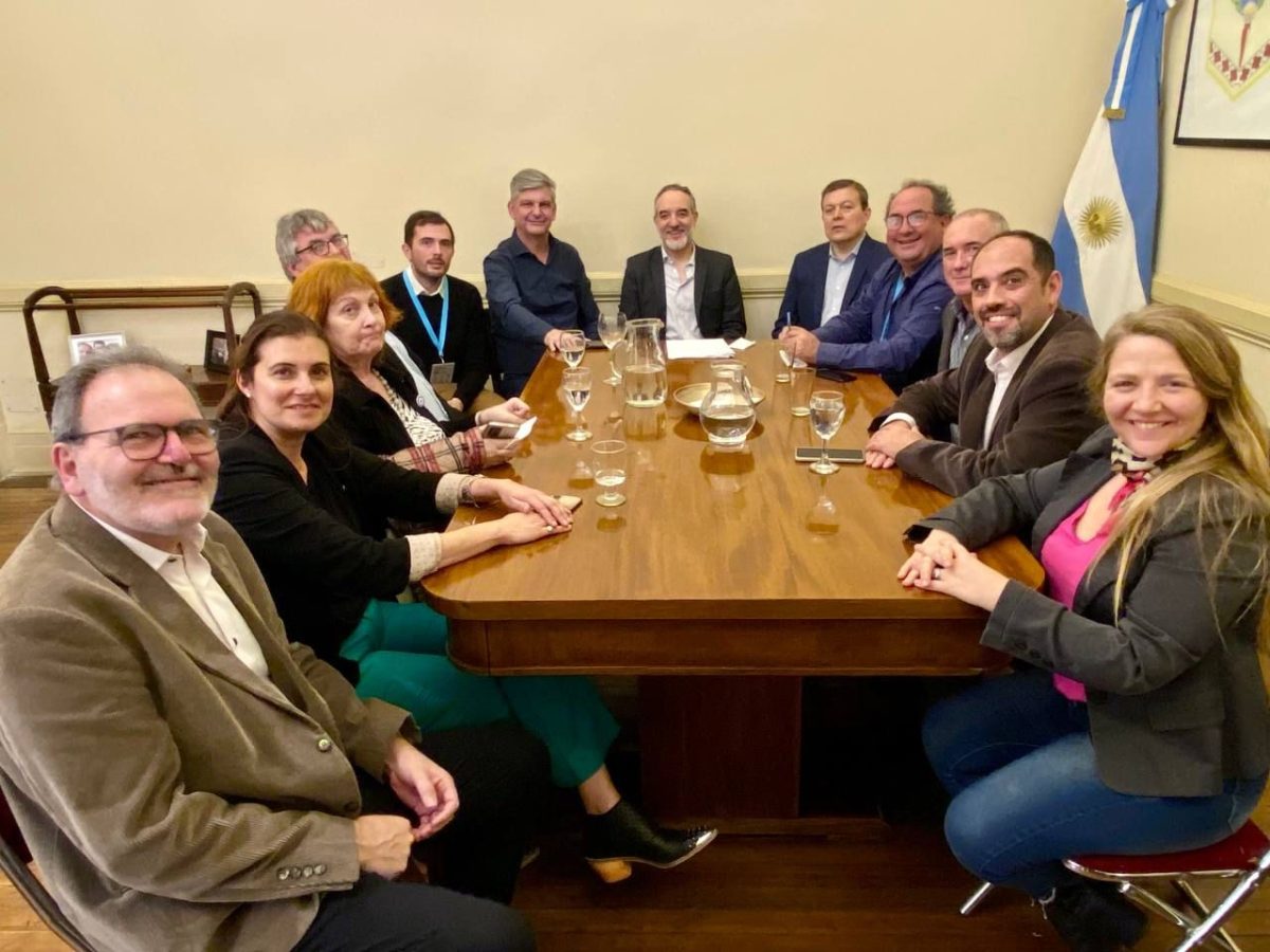 La dirigencia del PJ rionegrino se reunió este miércoles en Buenos Aires. Foto: Gentileza