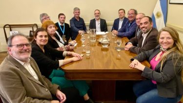La dirigencia del PJ rionegrino se reunió este miércoles en Buenos Aires. Foto: Gentileza