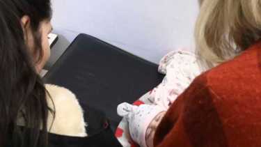 Sala de internación pediátrica llena en el hospital Francisco lópez Lima de Roca.
Foots: Juan Thomes