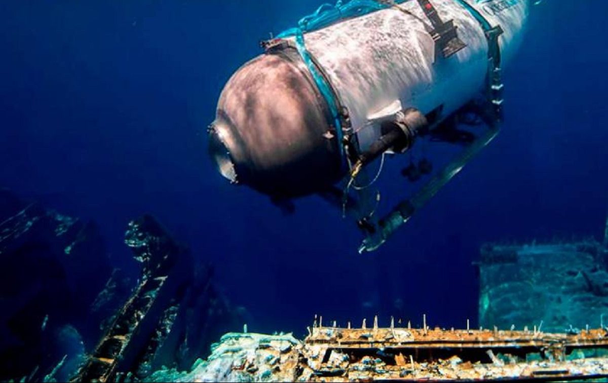 El submarino Titán iba en búsqueda de los restos del Titanic.-