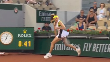 Gaby Sabatini deslumbró con una Gran Willy en Roland Garros.