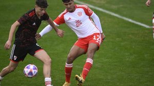 River, con los hijos de Gallardo y Pinola, jugó un amistoso contra la Sub 19 del Bayern Munich