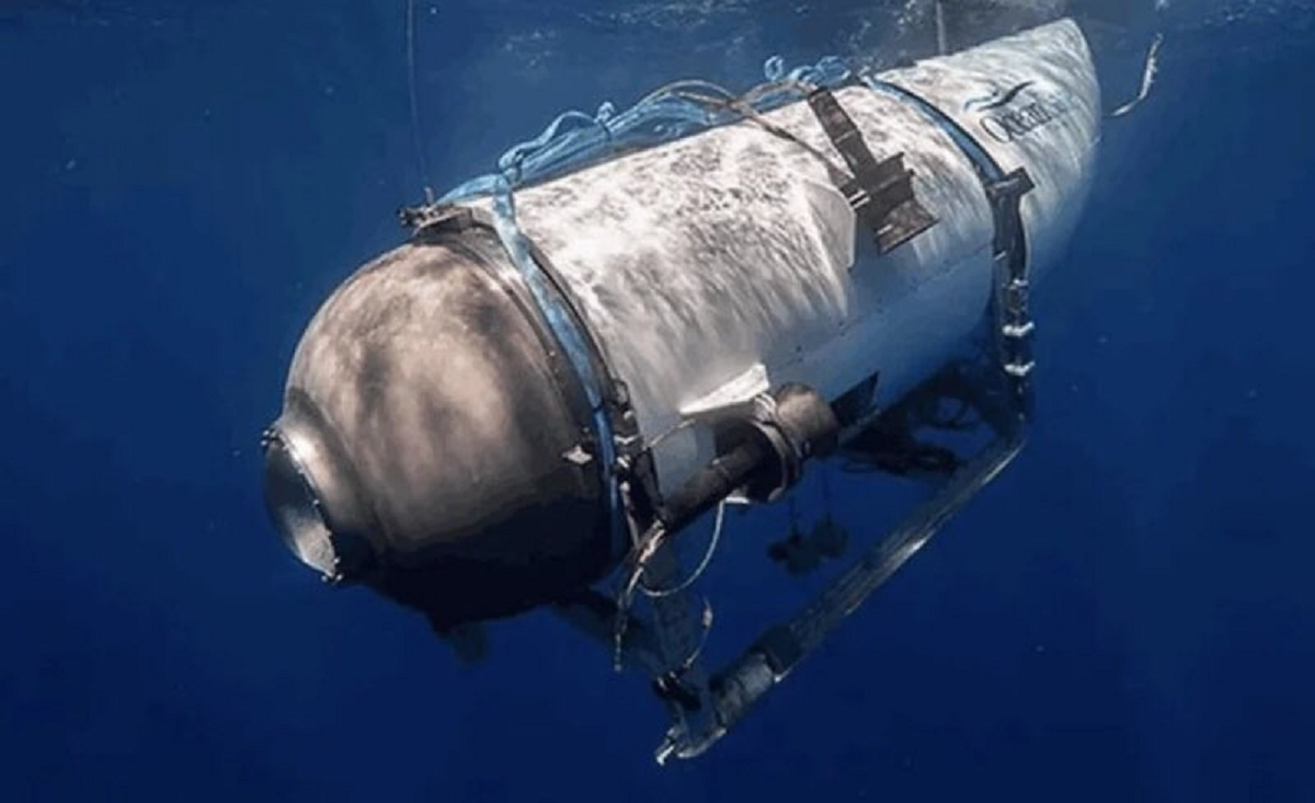 Encontraron "restos" en el área de búsqueda del submarino Titán del Titanic. 