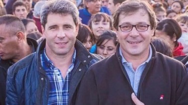Sergio y Rubén Uñac, el gobernador actual y el candidato, respectivamente.  
