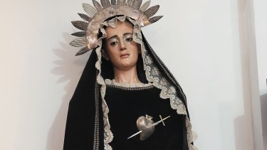 La Virgen de los Dolores es venerada por todo el sufrimiento que tuvo a lo largo de su vida junto a su hijo, Jesús.-