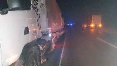 Un cambió perdió el control sobre la ruta y causó el accidente. Foto: Gentileza.