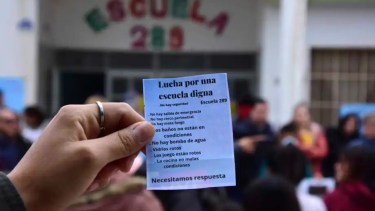 Se levantó la protesta por la inseguridad en la escuela 285 de Roca. 