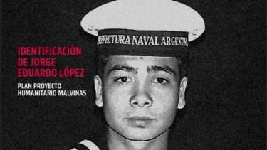 Jorge Eduardo López tenía 19 años cuando murió en mayo de 1982, en el ataque al busque Isla de los Estados. Foto: NA.
