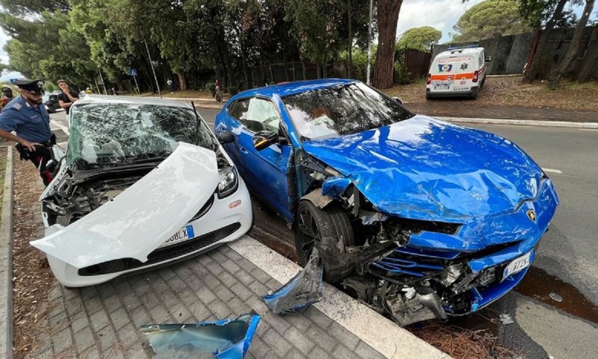 La Justicia de Italia se encuentra haciendo pericias para determinar las responsabilidades de los youtubers en el accidente del Lamborghini.-