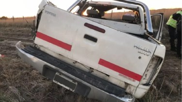 El accidente ocurrió en el kilómetro 799, en cercanías a Hilario Ascasubi. Foto gentileza La Nueva.