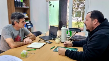 Zúcaro y Vicente se reunieron este viernes en Viedma. Foto: gentileza.