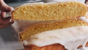 Bocaditos dulces con glaseado de naranja