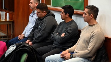 Los cuatro condenados participaron en la primera audiencia de cesura. Foto: Marcelo Ochoa.