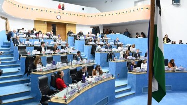 Estuvieron presentes 37 legisladores, durante la cuarta sesión del año. Foto: Marcelo Ochoa.