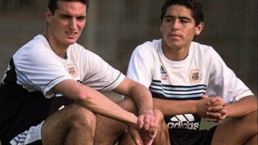 Lionel Scaloni y Roman compartieron plantel en la Selección que jugó el Mundial 2006.