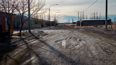 Así amaneció Maquinchao con una temperatura de -9°C, con frío polar. Foto Gentileza Claudio Quintero. 