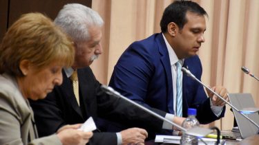 Villegas recibió la máxima sanción prevista para este tipo de procesos políticos. Foto Matías Subat.