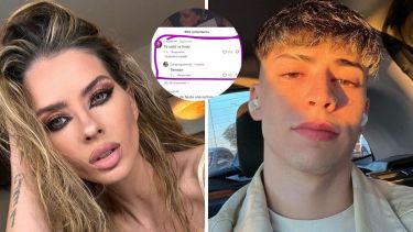 La China Suárez y el influencer Lauty Gram. 