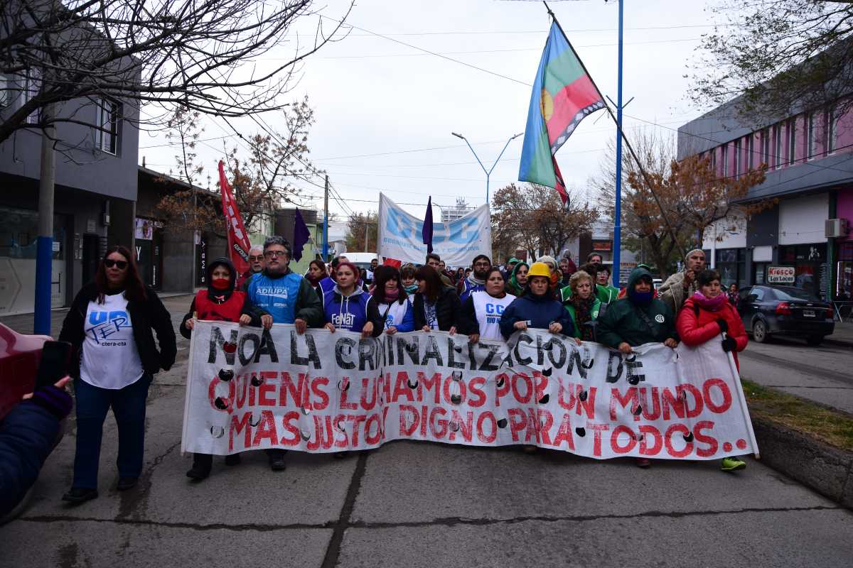 Hace un mes se realizó la primera marcha en Roca por Jujuy. Foto: Alejandro Carnevale