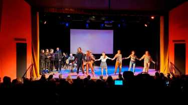 El Rocazo, cantata popular anoche en Casa de la Cultura.