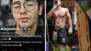 El perfil falso de César Sena en Tinder con el que conoció a Cecilia Strzyzowski
