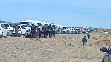 Hubo cortes en la zona de Vaca Muerta. Foto: Gentileza Facebook Chamaquito Emilio