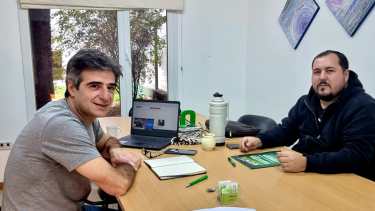 Pablo Zúcaro, el jefe de Gabinete de Río Negro, tiempo atrás reunido con el titular de ATE Río Negro. Archivo