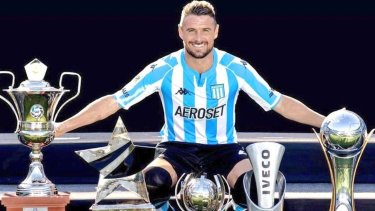 Pillud es uno de los jugadores con más títulos de la historia de Racing.