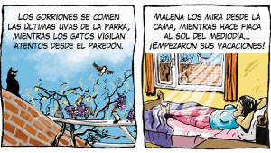 «Las vacaciones de Malena»: la tira de Chelo Candia en el Voy